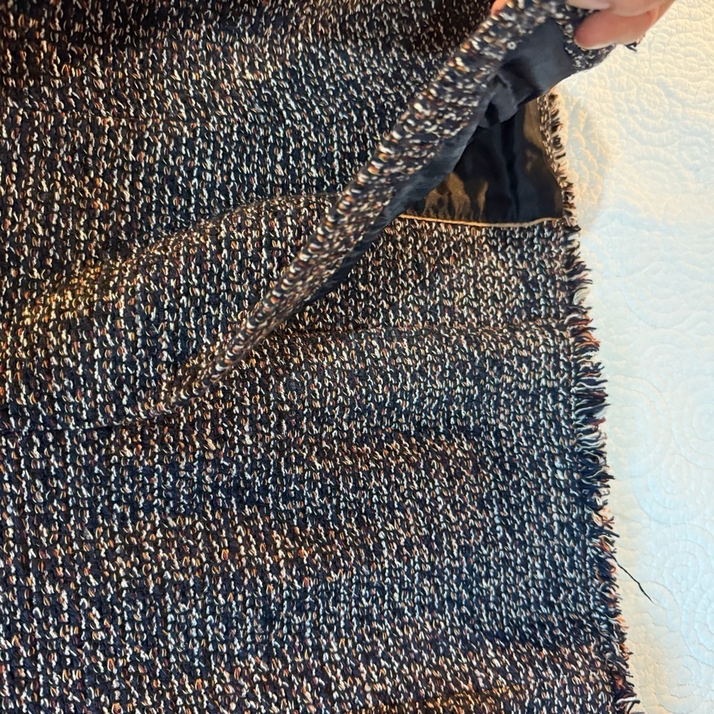 Massimo Dutti Black and Gray Blazer with Notched Lapel - Picture 12 of 13